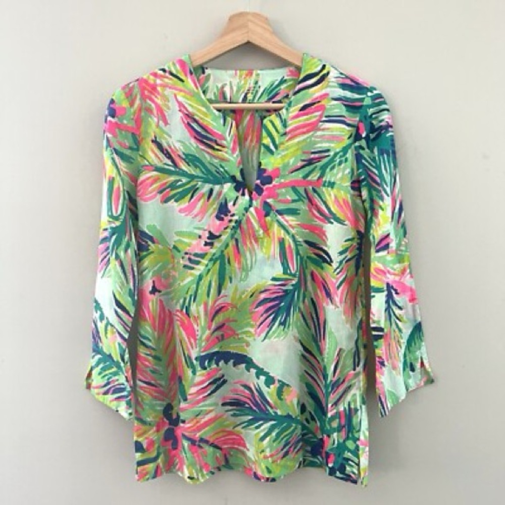 Lilly Pulitzer Vibrant Palm Print Tunic‎